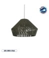 GLOBOSTAR® NUI 205-0070 Boho Κρεμαστό Φωτιστικό Οροφής με Ντουί 1 x E27 AC 220-240V IP20 - Πρασίνο - M60 x Π60 x Υ41cm